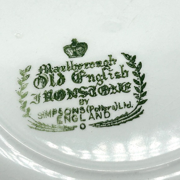 Marlborough Old English Simpsons Set Of 12 Ironstone Salad Plates Fruit Design - Picture 10 of 12